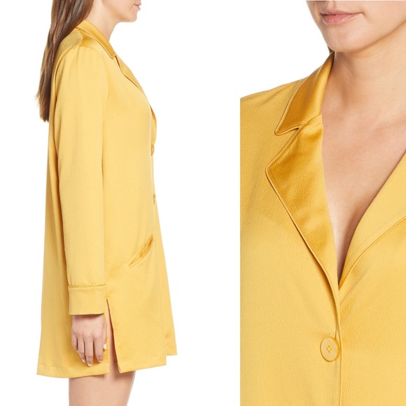 Something Navy Blazer Shirt Dress - Picture 3 of 4